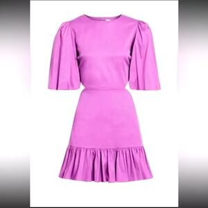 VERONICA BEARD EUC Aimee Puff sleeve cutout dress